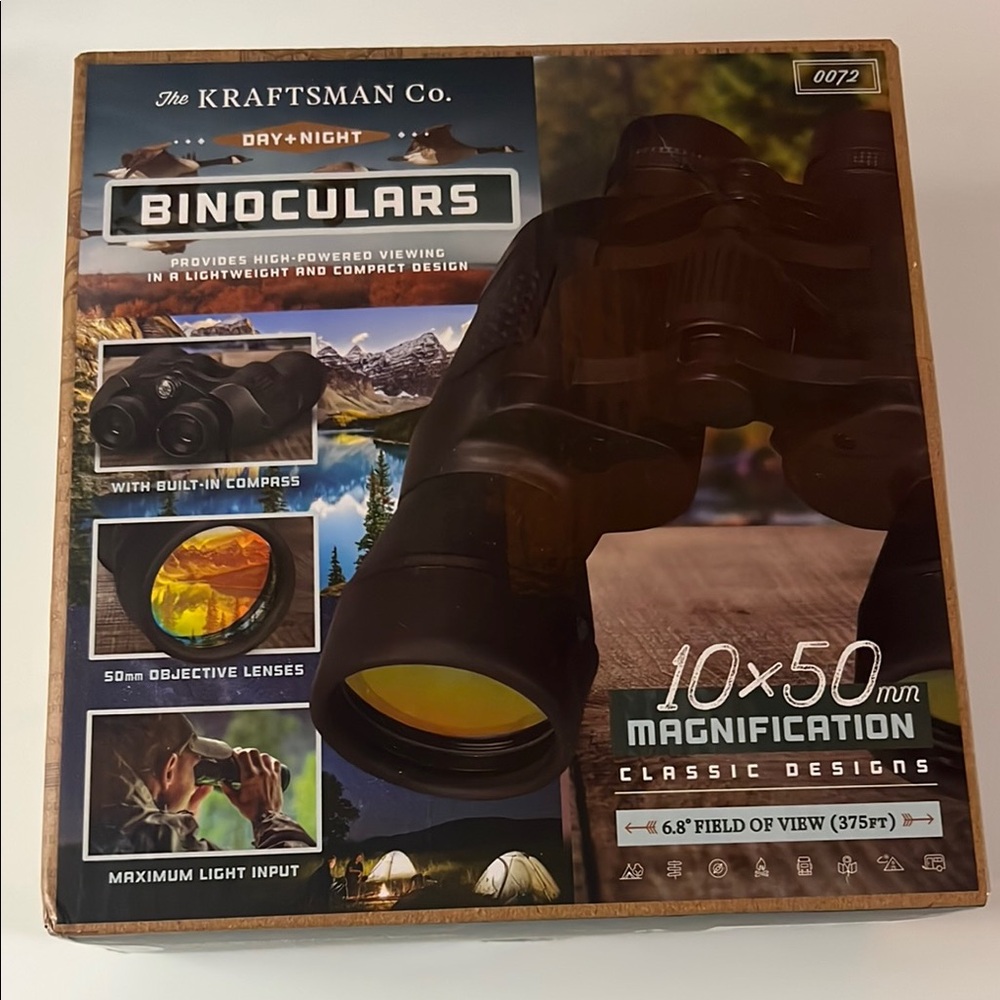 Black Binoculars with Yellow Lens